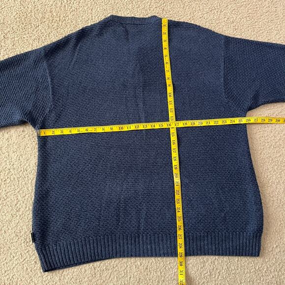 Woolrich Mens Blue Knit Henley Sweater Pullover Size 2XL - Picture 5 of 5